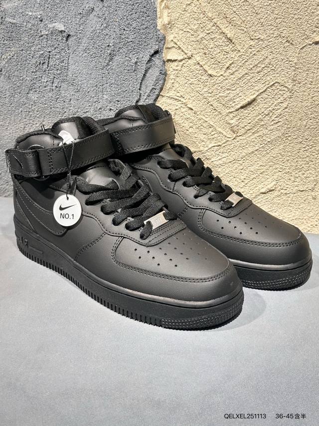 Nike Air Force 1 Low "Mid-Top" Original factory punch-cut leather, clean with n