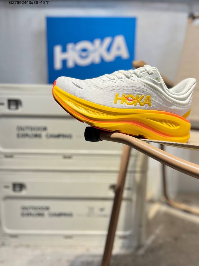 Hoka One One Bondi 9 Retro Comfortable Non-slip Wear-resistant Low-top Mountain