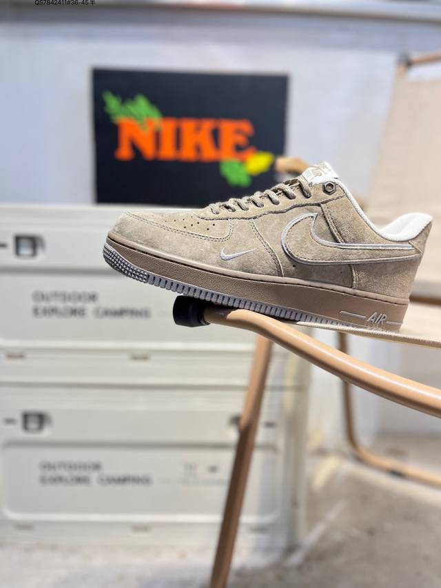 Nk Air Force 1 '07 Low Casual Sneakers#Custom Leather, Original Last and Cardboa