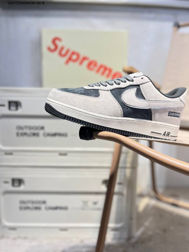 Nk Air Force 1 '07 Low Casual Sneakers#Custom Leather, Original Last and Cardboa