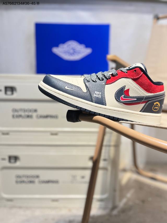 Factory Grade Top Layer Leather Jordan Air Jordan 1 Low AJ1 Basketball Shoes Of