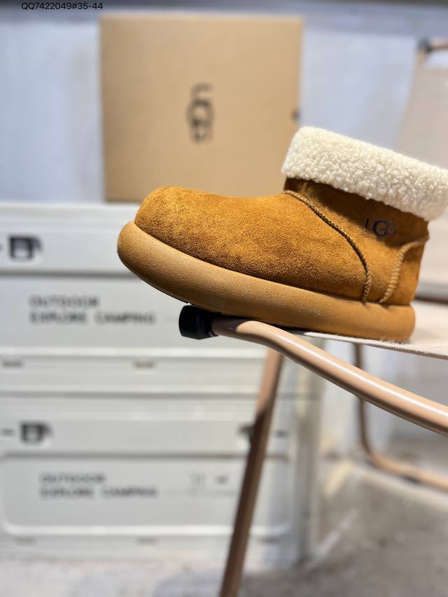 Ugg Snow Boots Waterproof Suede Leather Upper Ugg W Neuel Series Autumn/Winter N