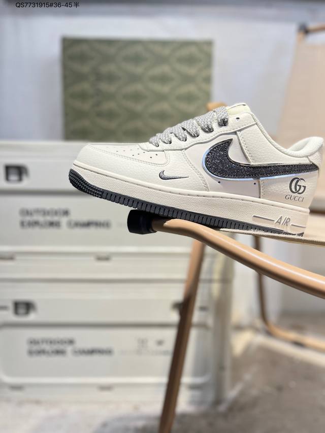 Nk Air Force 1 '07 Low Casual Sneakers#Custom Leather, Original Last and Cardboa