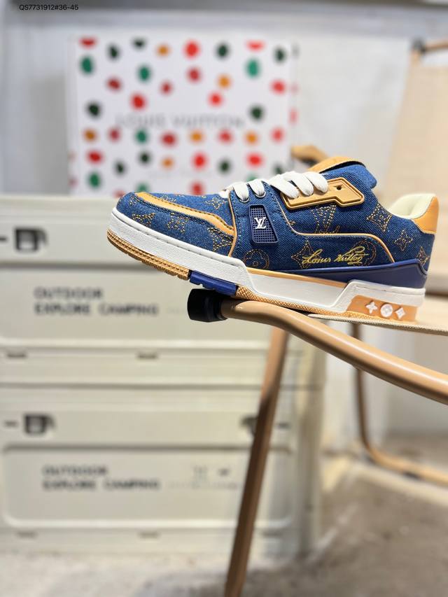 Louis Vuitton Lv Louis Vuitton sneakers New Lv Trainer latest colorway sneakers