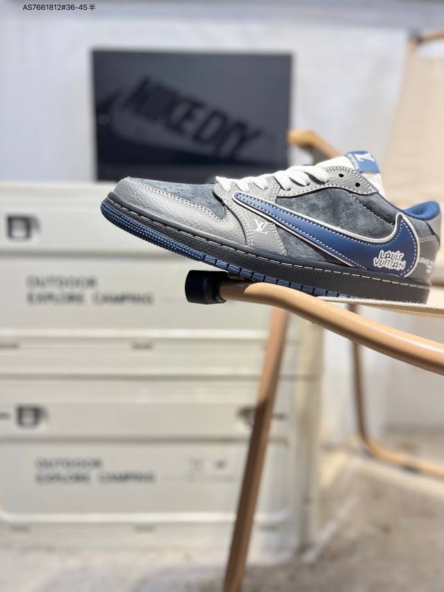 Lv X Jordan Air Jordan 1 Low AJ1 Basketball Shoes Official Synchronized Colorway