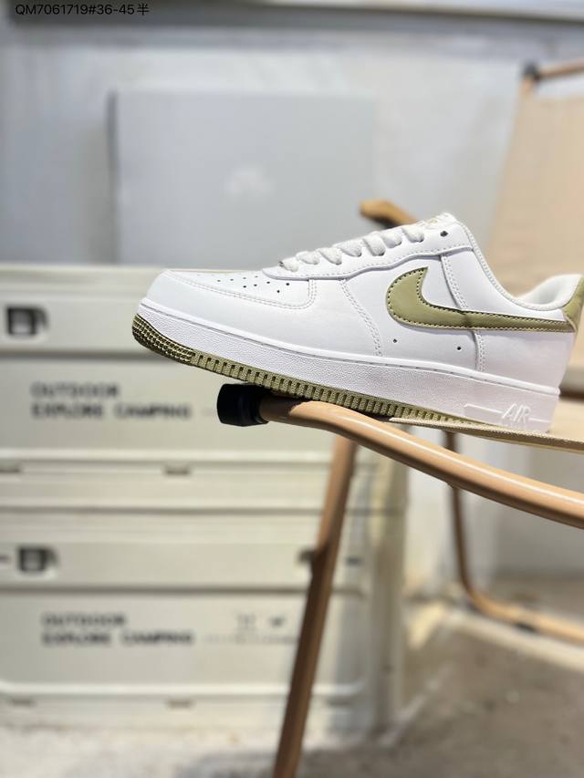 Nike Air Force 1 '07, a versatile casual athletic shoe. Soft, responsive cushio