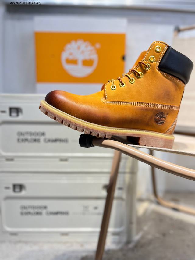 Timberland Outdoor Low-Top Casual Yellow Boots Series Winter Warmth Outdoor Spec