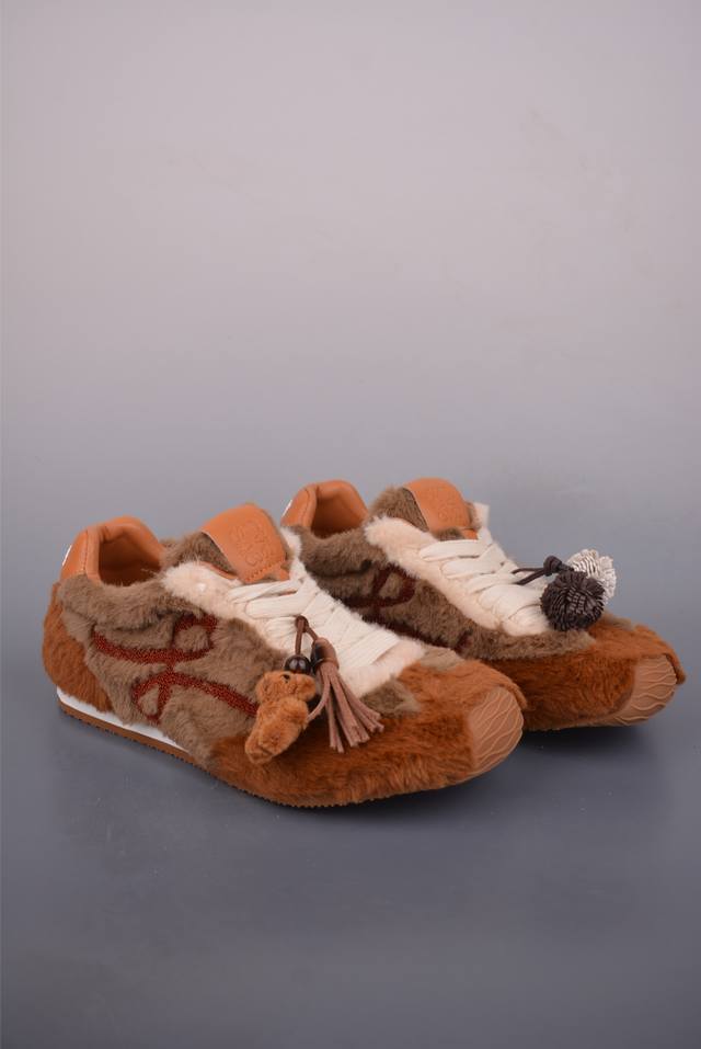 Loewe Ballet Runner 25Ss Spring New Hot-Selling Ballet Shoes 2.0 Fleece Lined Se