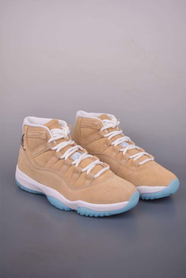 Air Jordan 11 Retro Pure Original Version AJ11 High-Top Retro Khaki Blue Origina