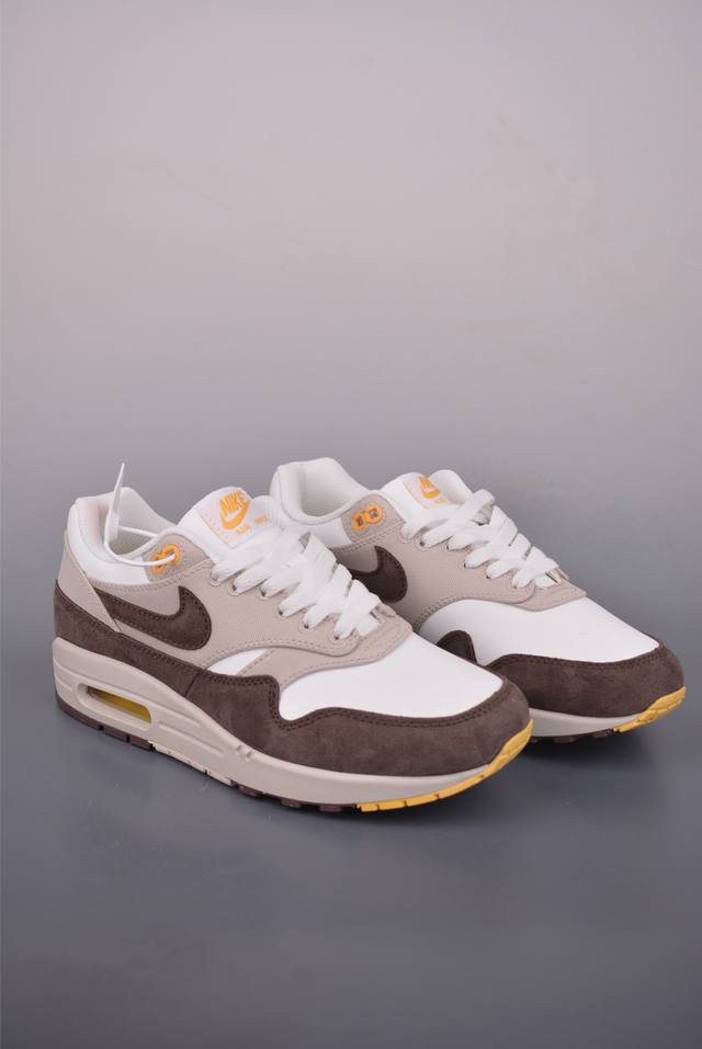 Nike Air Max 1 Retro Beige Brown Pure Original Version Retro Casual Running Sho