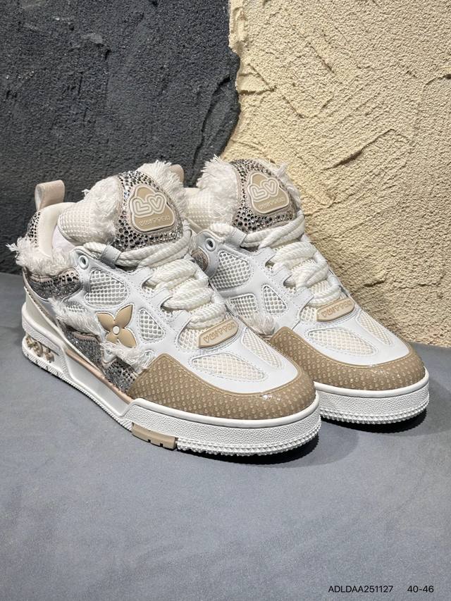 New Arrival Real Shots Brand New Louis Vuitton Trainer Sneaker Low Casual Sports