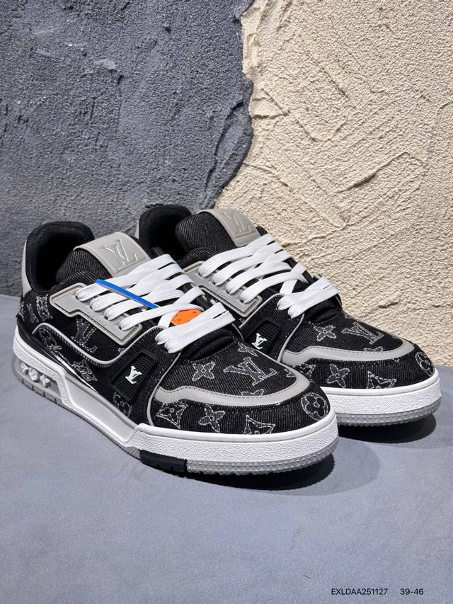 New Product Launch Real Shots Brand New Louis Vuitton Trainer Sneaker Low Casual