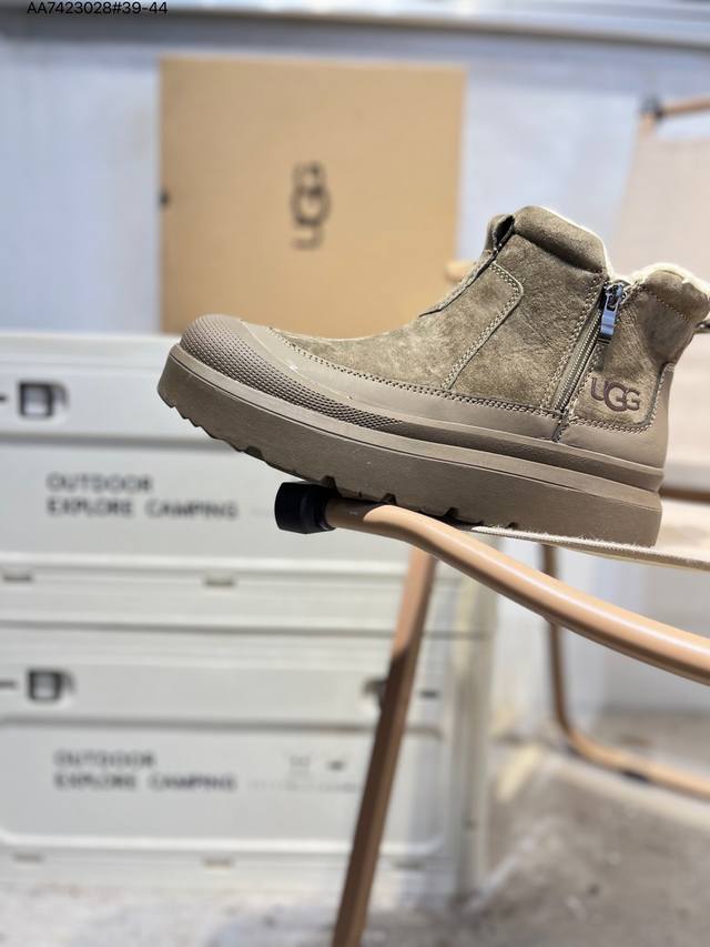 Ugg Snow Boots Waterproof Suede Leather Upper Ugg W Neuel Series Autumn/Winter N