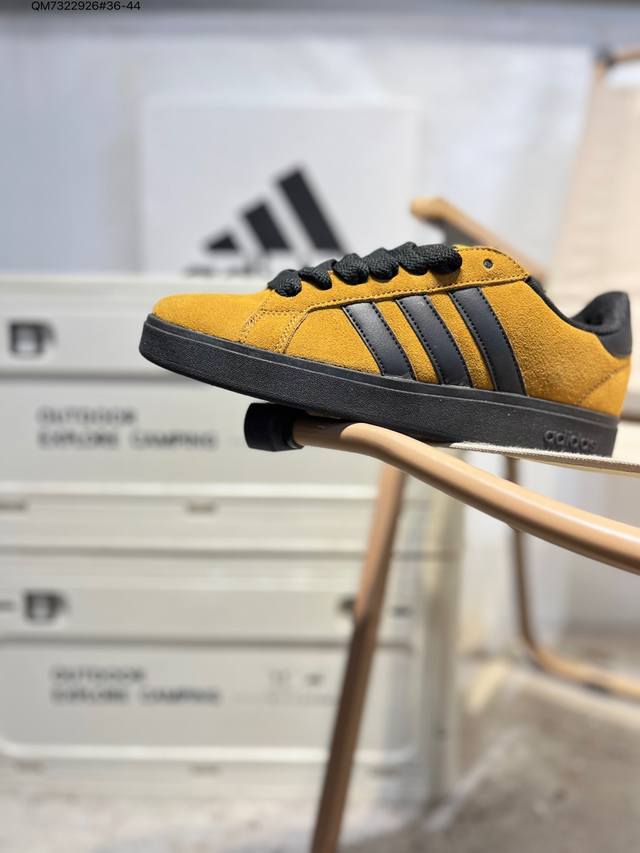 Adidas Neo Grand Court Gudetama collaboration white sneakers, unisex casual low-