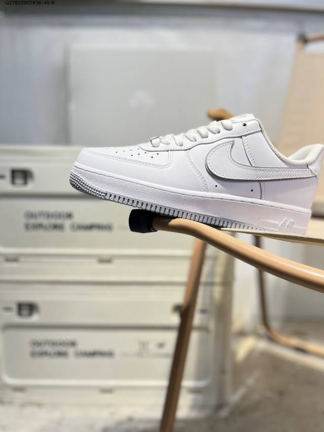 Nk Air Force 1 '07 Low Casual Sneakers#Custom Leather, Original Last and Cardboa