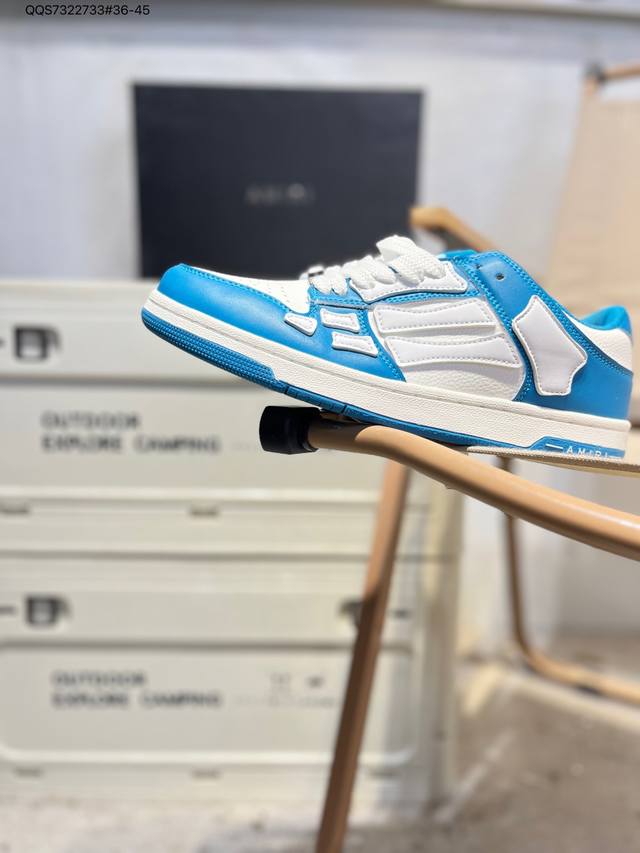 Amiri Skeleton Low-Skel Top Sneakers, Skeleton Series Couple Shoes Trendy Top Pr