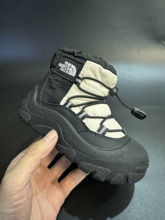 North Face Down Fur Lined Windproof and Waterproof Children's Snow Boots, Thick