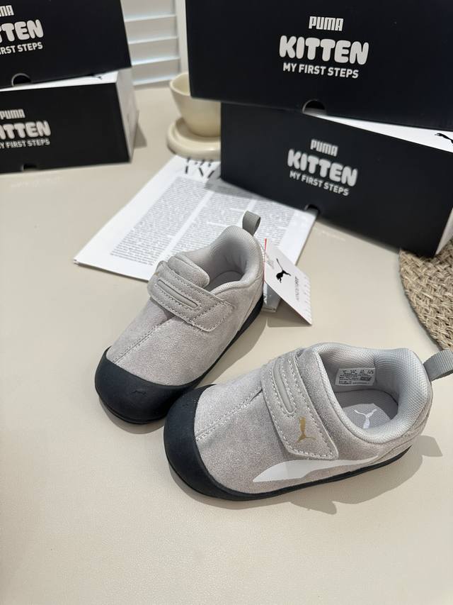 New Puma Autumn/Winter Soft-Soled Toddler Shoes, Racing Shoes, Velcro Fit, Boys