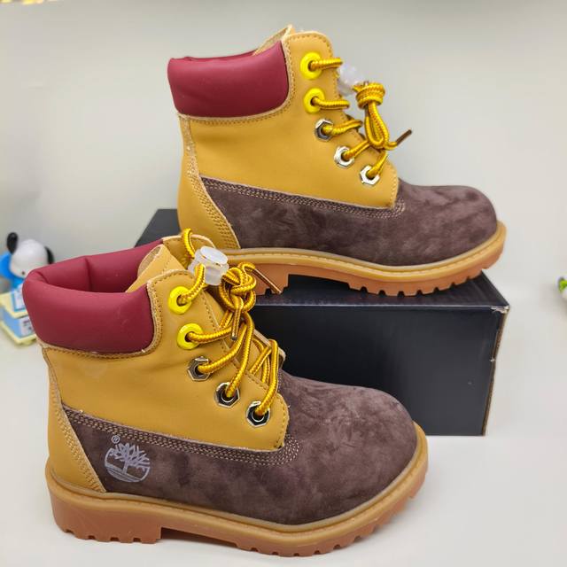 Timberland High-Top Children's and Parent-Child Work Boots Size: 26-37 Classic