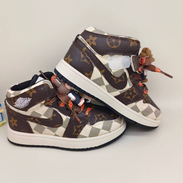 Joe Ichi Mid-Range Collaboration Velcro Kids Basketball Shoes Size: 26-37 Class