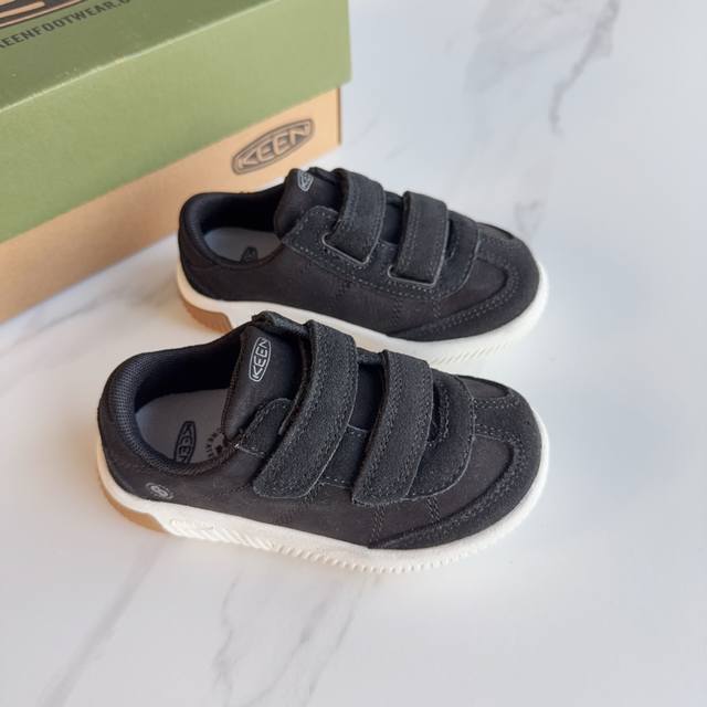 Keen Children's White Shoes Knxt-Toe Ds Velcro Casual Shoes Size: 24-37 High-qua