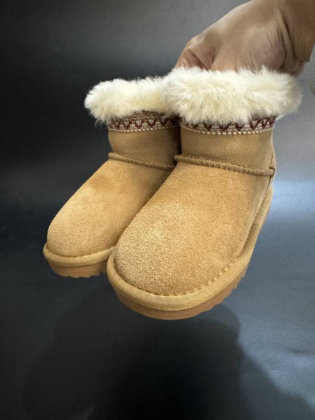 Ugg Taslin Ethnic Style Children's Mid-Cut Snow Boots Sizes 25 37 Classic Ugg et