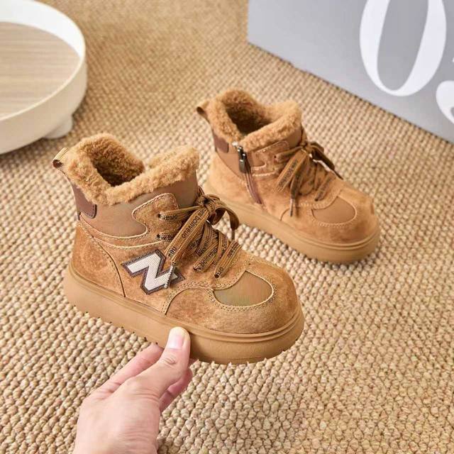 New Winter Nb High-Top Capibala Big Toe Children's Snow Boots, Fleece-Lined and