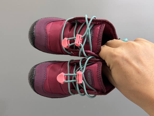 Fleece-lined Keen New Mountain Style Polo Mid-top Children's Cotton Shoes Size: