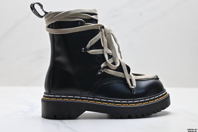 Company Grade Dr. Martens 1460 Smooth Leather Platform Series High-Top British
