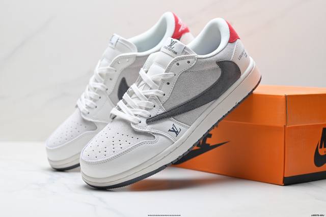 Factory Grade Nike Air Jordan 1 X Travis Scott AJ1 Reverse Swoosh Jordan 1 'DIY