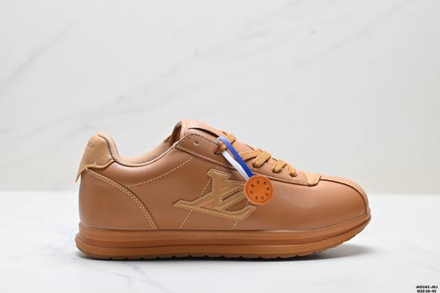 Authentic Louis Vuitton X Nigo collaboration Buttersoft Fw25 round toe lace-up l