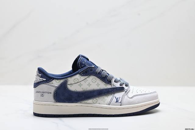 Factory Grade Nike Air Jordan 1 X Travis Scott AJ1 Reverse Swoosh Jordan 1 'DIY