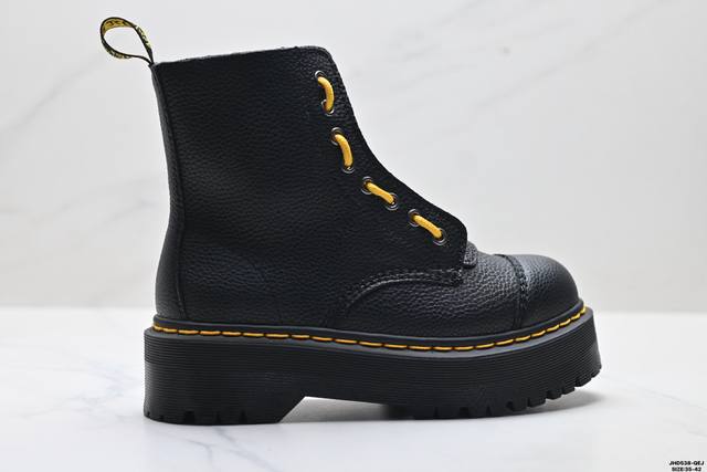Company Grade Dr. Martens 1460 Smooth Leather Platform Series High-Top British