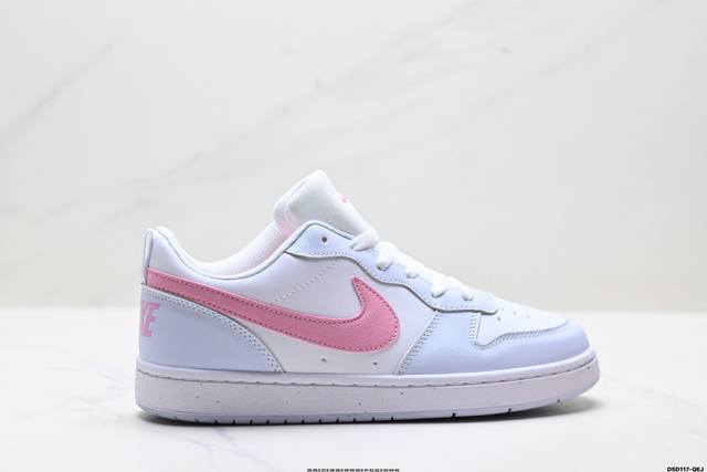 Authentic Nike Court Borough Low, Versatile Breathable Casual Sports Sneakers. C