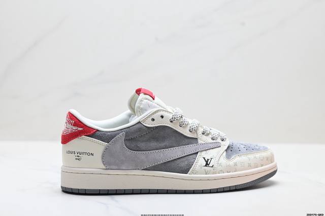 Factory Grade Nike Air Jordan 1 X Travis Scott AJ1 Reverse Swoosh Jordan 1 'DIY