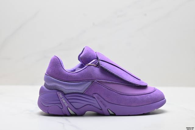 Factory Grade Raf Simons Cylon-21 Trendy Sporty Fabric Leather Round Toe Lace-u