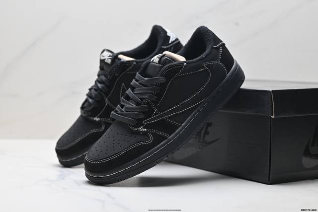 Authentic Nike AJ1 Travis Scott X Air Jordan 1 Reverse Mocha AJ1 Low-Top Basketb