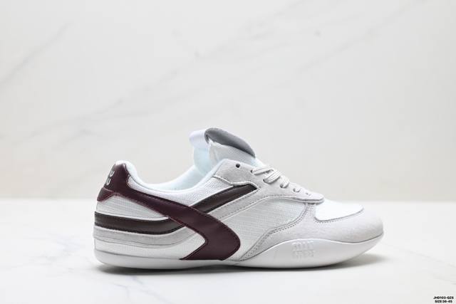 Company-grade Miumiu women's shoes 2025 new spring/summer runway style casual sp