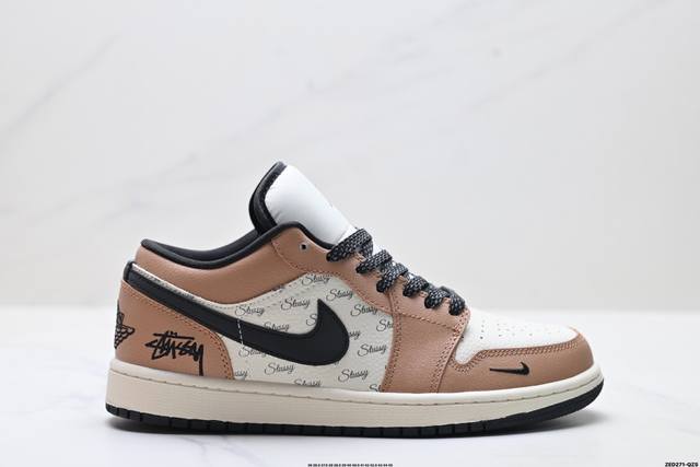 Factory Grade Nike Air Jordan 1 Low AJ1 Low-Top Casual Sneakers, Synchronized w
