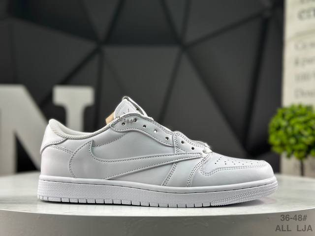 Factory Grade Nike Air Jordan 1 X Travis Scott AJ1 Low-Top Basketball Shoes wit