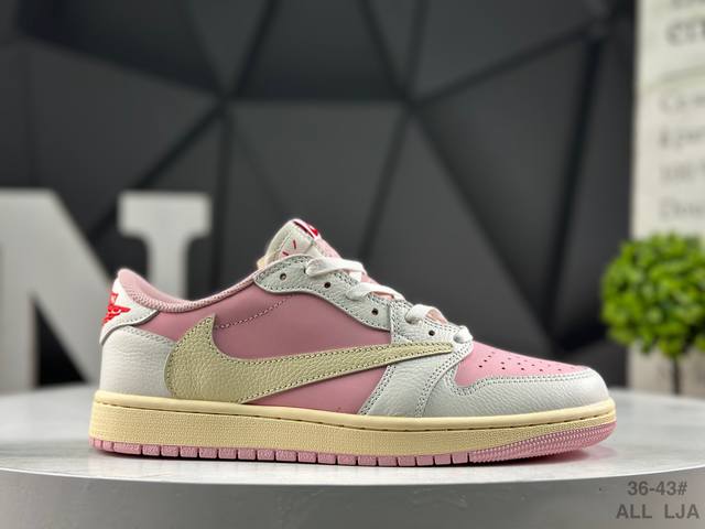 Factory Grade Nike Air Jordan 1 X Travis Scott AJ1 Low-Top Basketball Shoes wit