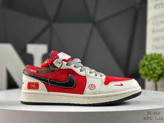 Nike Air Jordan 1 Low AJ1 (Year of the Horse Limited Edition) - Low-top trendy