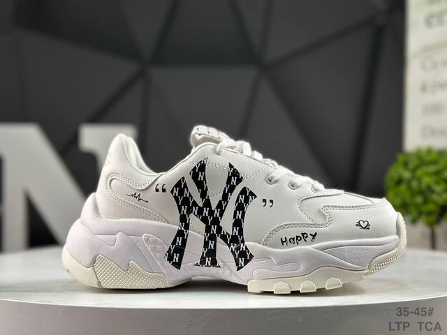 Mlb Big Ball Chunky A Running Diy Custom Edition Thick-Soled Daddy Casual Sports