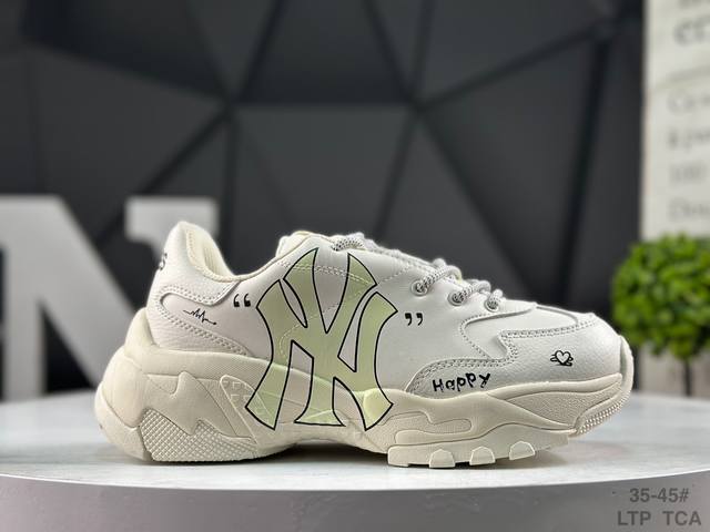 Mlb Big Ball Chunky A Running Diy Custom Edition Thick-Soled Daddy Casual Sports