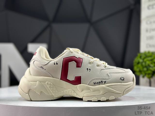 Mlb Big Ball Chunky A Running Diy Custom Edition Thick-Soled Daddy Casual Sports