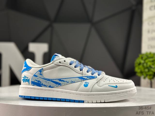 Nike Air Jordan 1 X Travis Scott AJ1 Low-Top Basketball Shoes. Perfect quality,