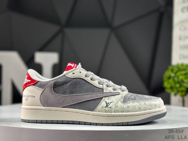 Nike Air Jordan 1 X Travis Scott AJ1 Reverse Swoosh Jordan 1 'DIY' Custom Nike