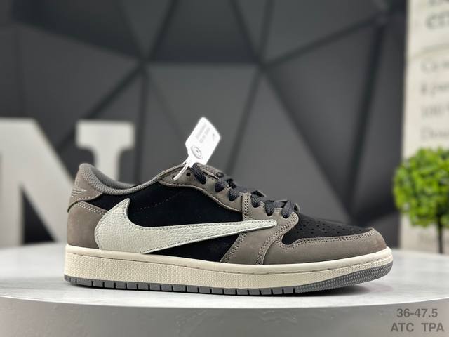 Nike Air Jordan 1 X Travis Scott AJ1 Low-Top Basketball Shoes. Perfect quality,