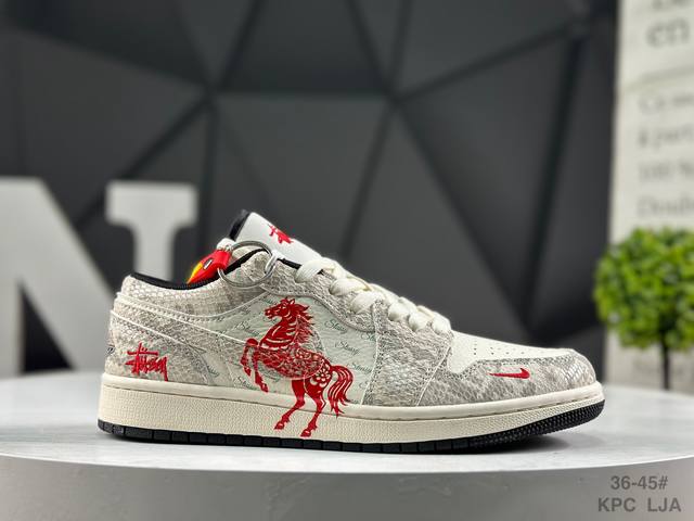 Nike Air Jordan 1 Low AJ1 (Year of the Horse Limited Edition) - Low-top trendy
