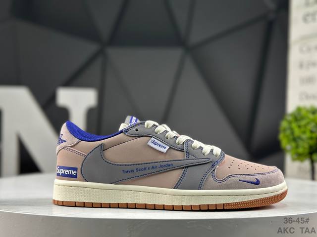Nike Travis Scott X Fragment Design X Air Jordan 1 Low Og Sp (AJ1) This multi-b